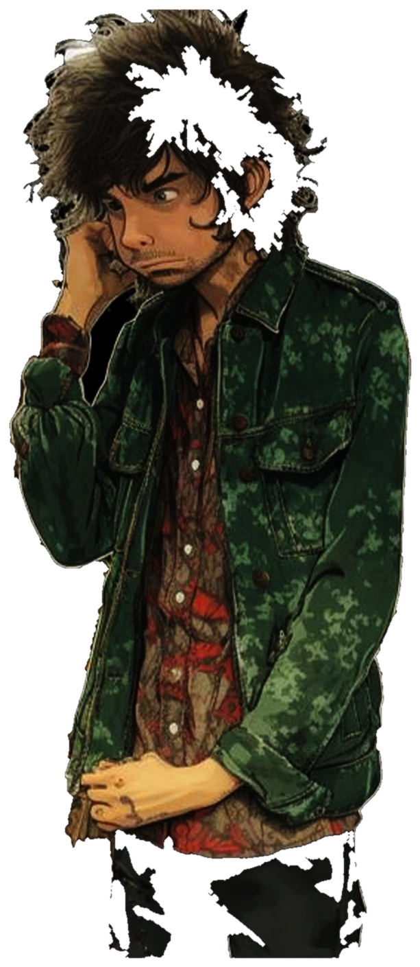 Illustrated portrait of James Zwadlo
